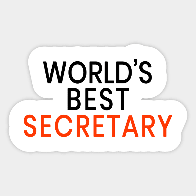 World's Best Secretary Sticker by mounteencom